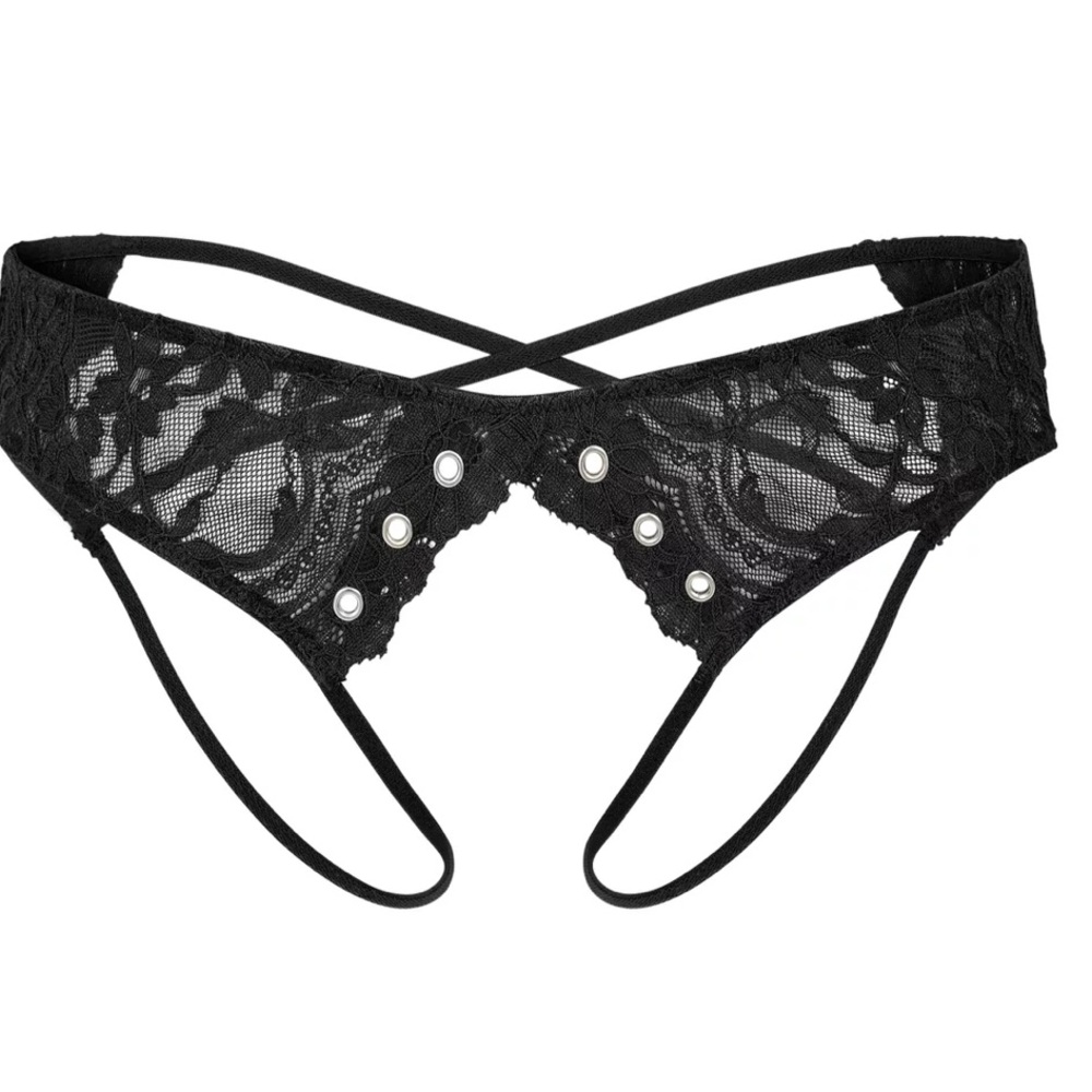 Adore Me Black Lace Panties Intimates